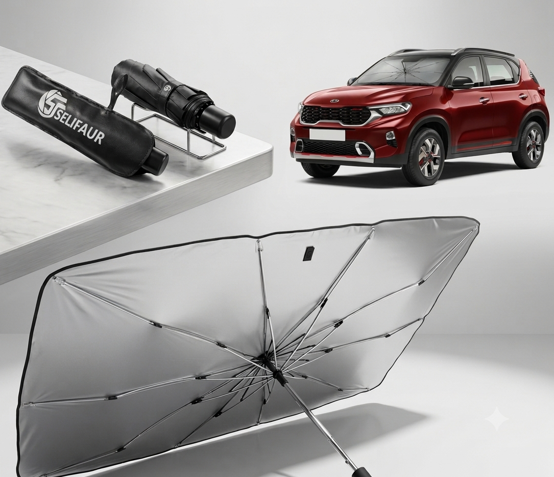 Premium Car Windshield Sun Shade Umbrella